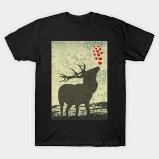 Scottish Stag Street Art T-Shirt